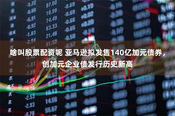 啥叫股票配资呢 亚马逊拟发售140亿加元债券，创加元企业债发行历史新高